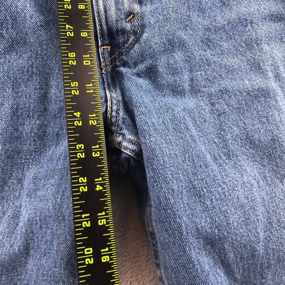 Levis Mens 550 Jeans 42x30 Relaxed Fit Straight Leg Blue Denim Classic Casual - Picture 7 of 14